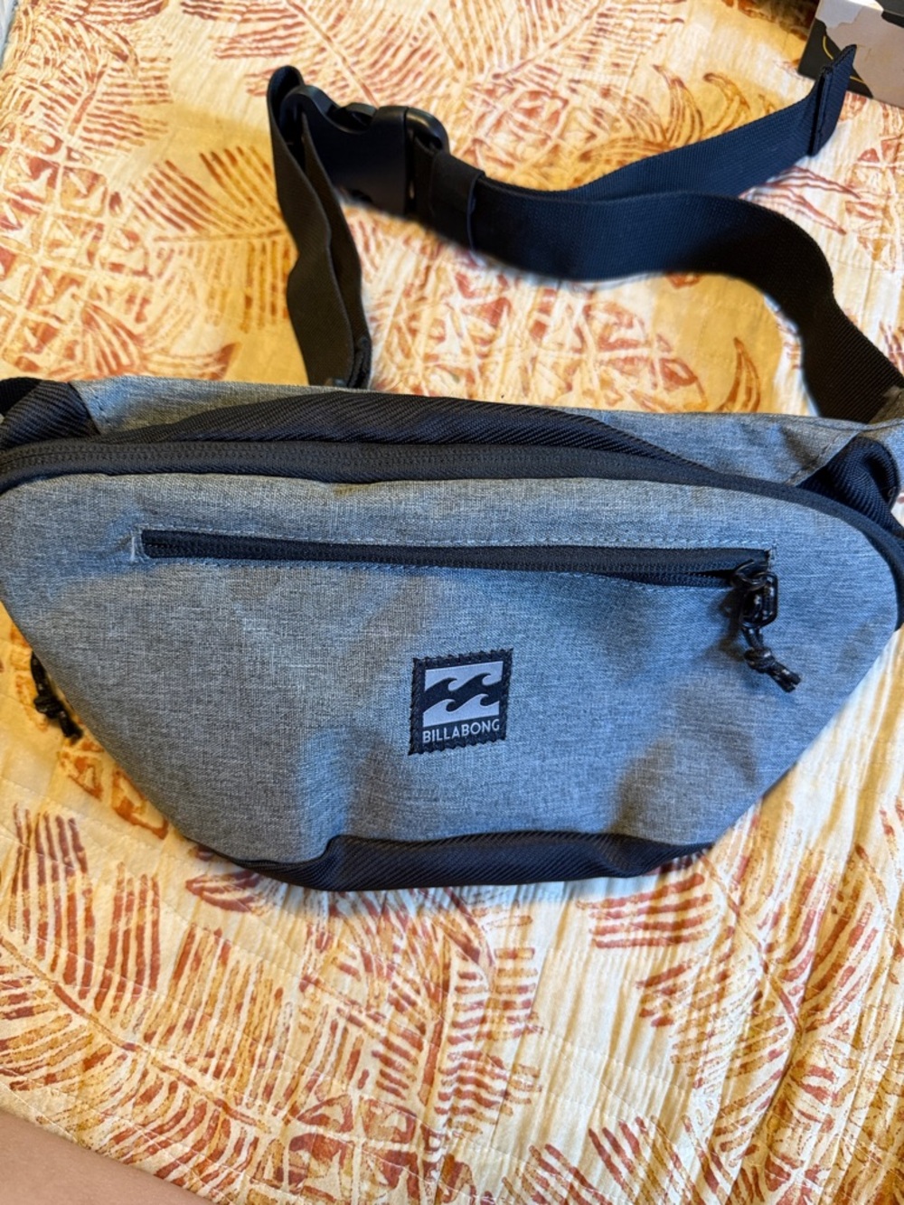 Billabong Gray and Black Waist Pack - Slim Crossbody Belt Bag